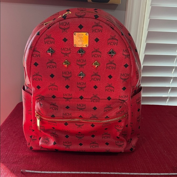 MCM Other - MCM Red Backpack 04514